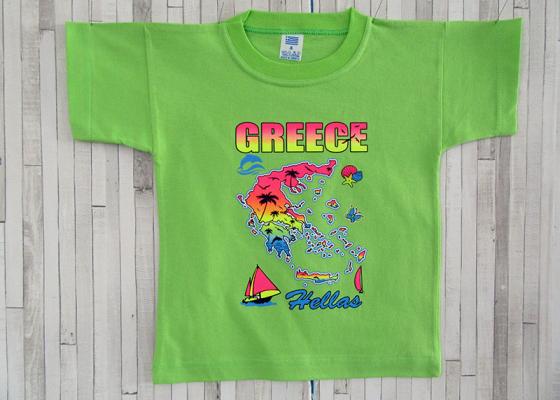 Παιδικό μπλουζάκι - Ελλάδα Χάρτης